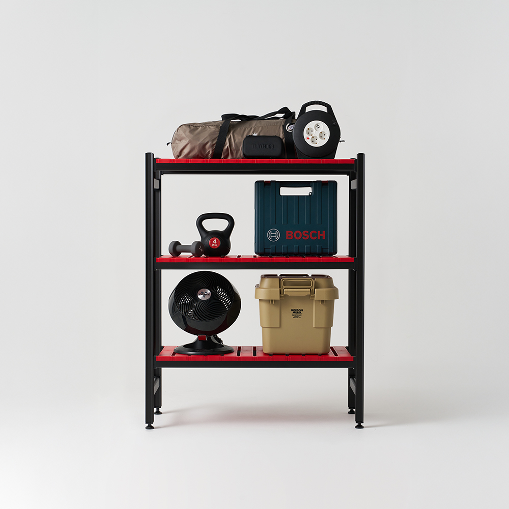 아톤 프리미엄 알루미늄 선반 팬트리 다용도실 수납선반 9954051260 3단 - 상세 이미지 3