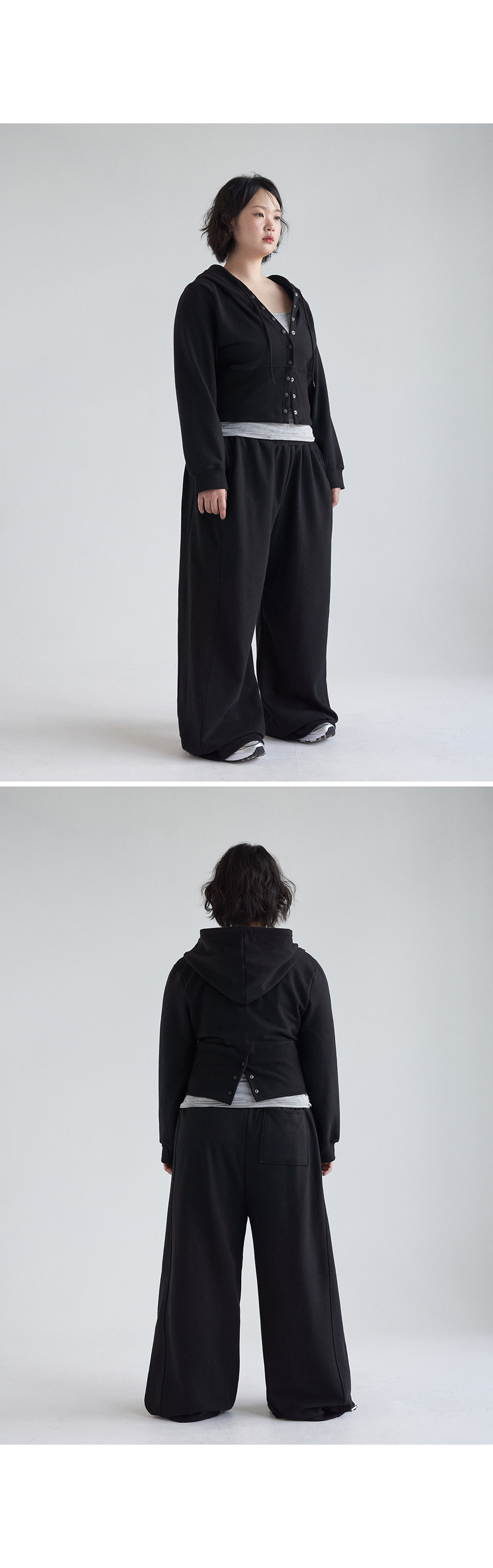 [MADE] 빅사이즈 S-4XL 두아 투웨이 스트링 절개 메가 와이드 쭈리 트레이닝 밴딩 팬츠 상세 이미지 31