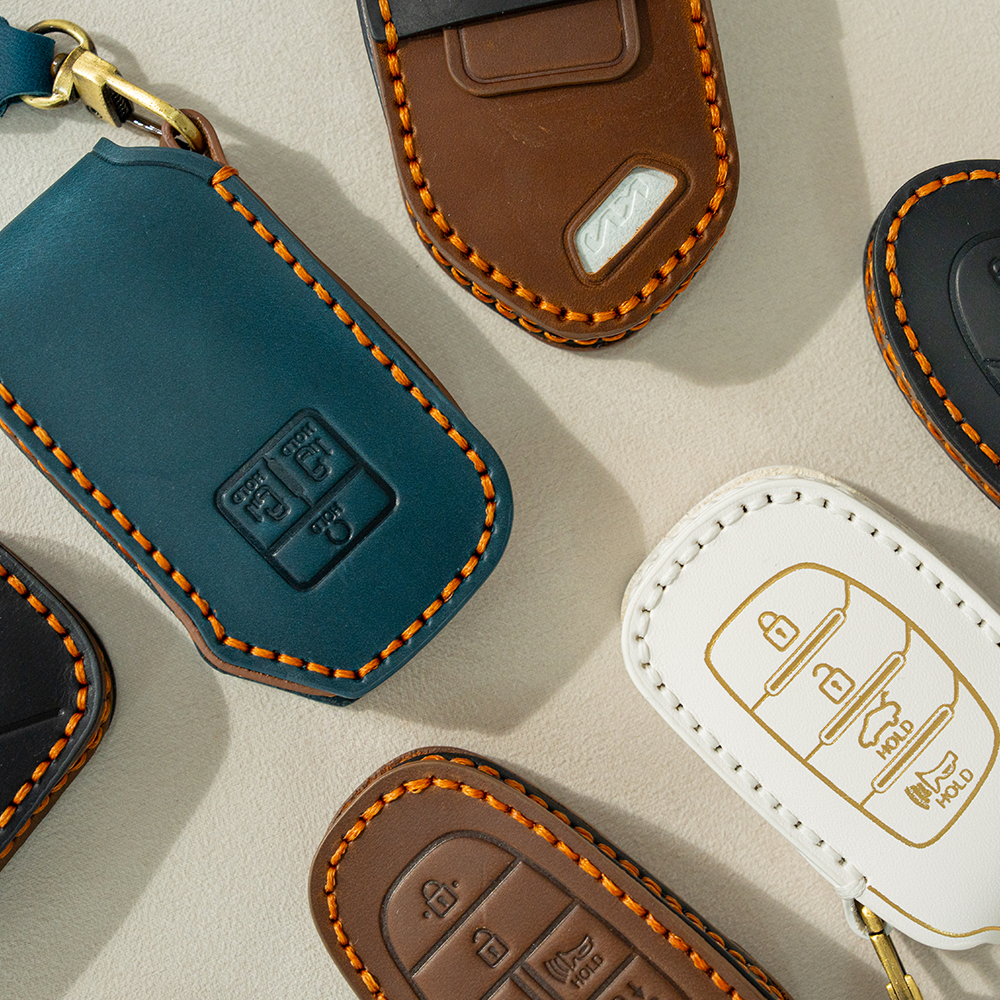 벤오토 차키케이스 핸드크래프트 장인 가죽키케이스 새차선물 자동차키커버