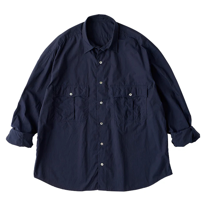 포터클래식 PORTERCLASSIC 롤 업 코튼 셔츠 25SS 100795607 2컬러 - 상품 이미지