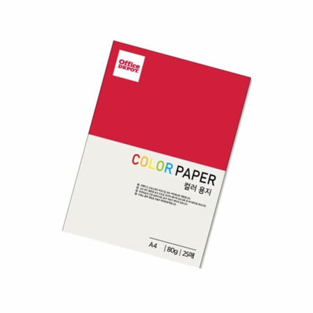 스피어협력사OEM <b>A4</b>색지 우유색 <b>80g</b> 25매 색상지 <b>A4</b>용지