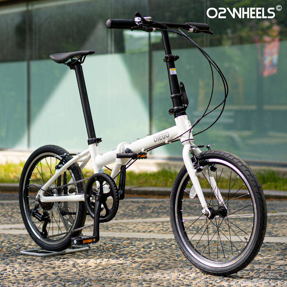 오투휠스 디에고 서울 7 미니벨로 접이식 자전거 20인치 시마노 7단