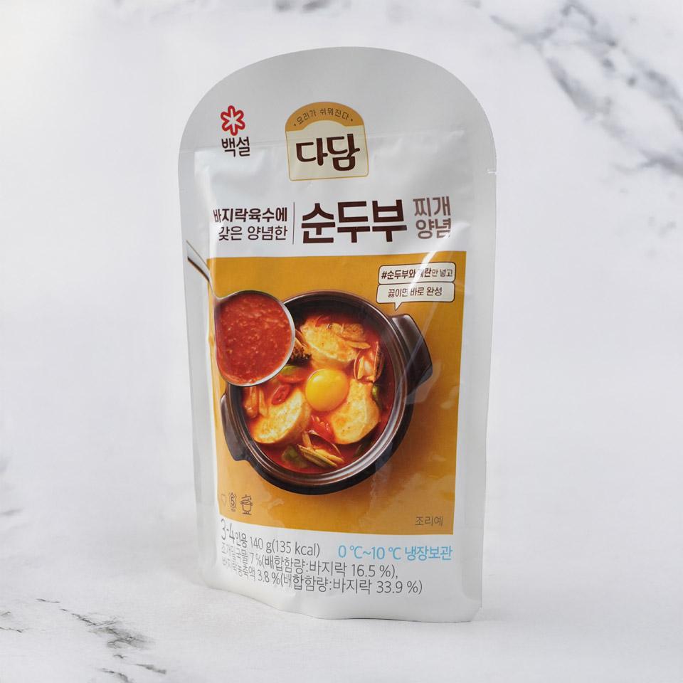 메가마트 CJ 다담 바지락 순두부 찌개양념 140g - 상세 이미지 2
