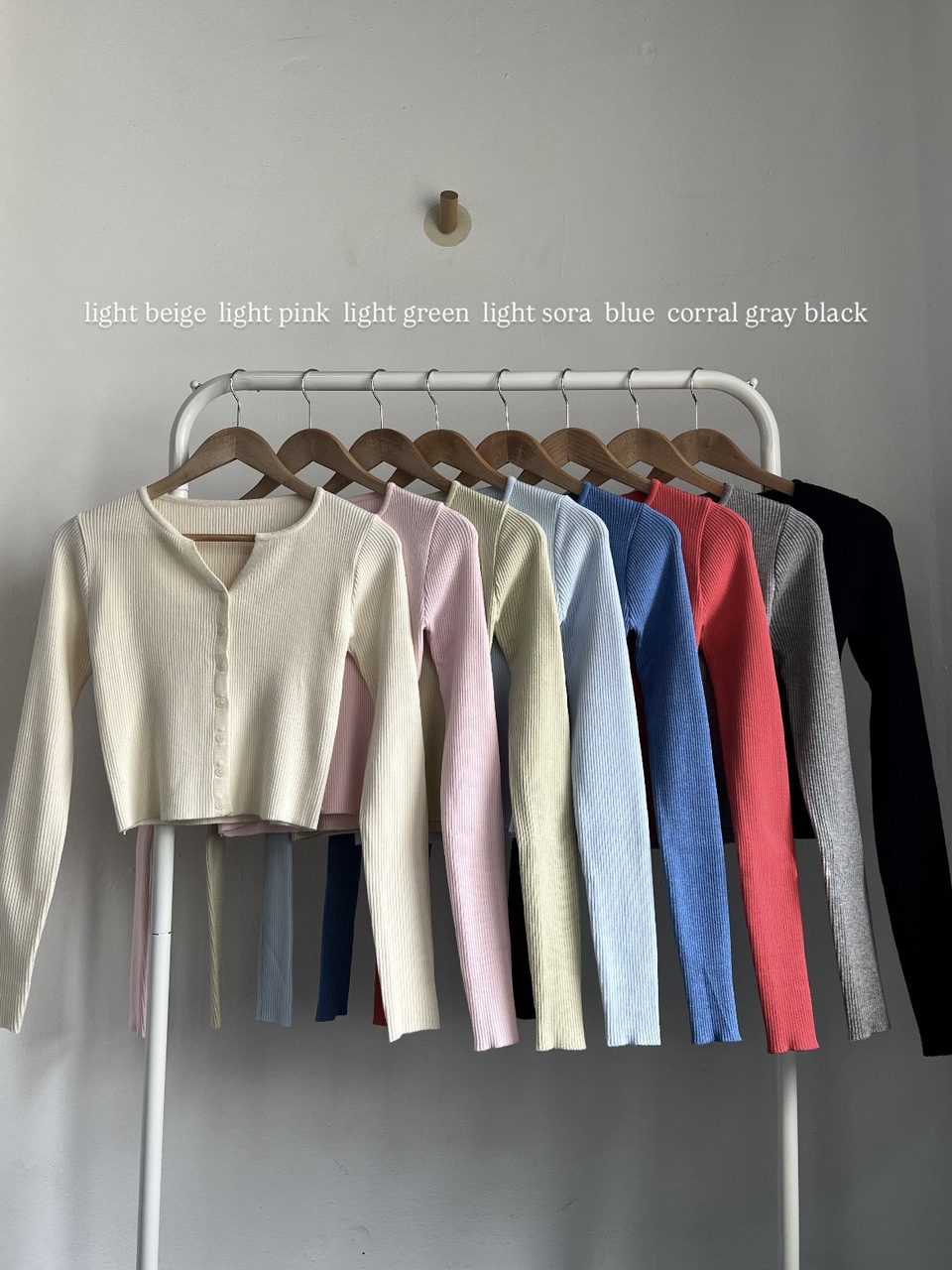 이피 슬림 데일리 골지 가디건 (8color) 상세 이미지 31