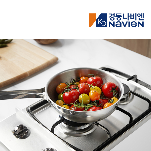 경동 나비엔매직 2구 빌트인 매립형 쿡탑 렌지 가스레인지 265x485 GRB1002 LPG AC코드식 실버