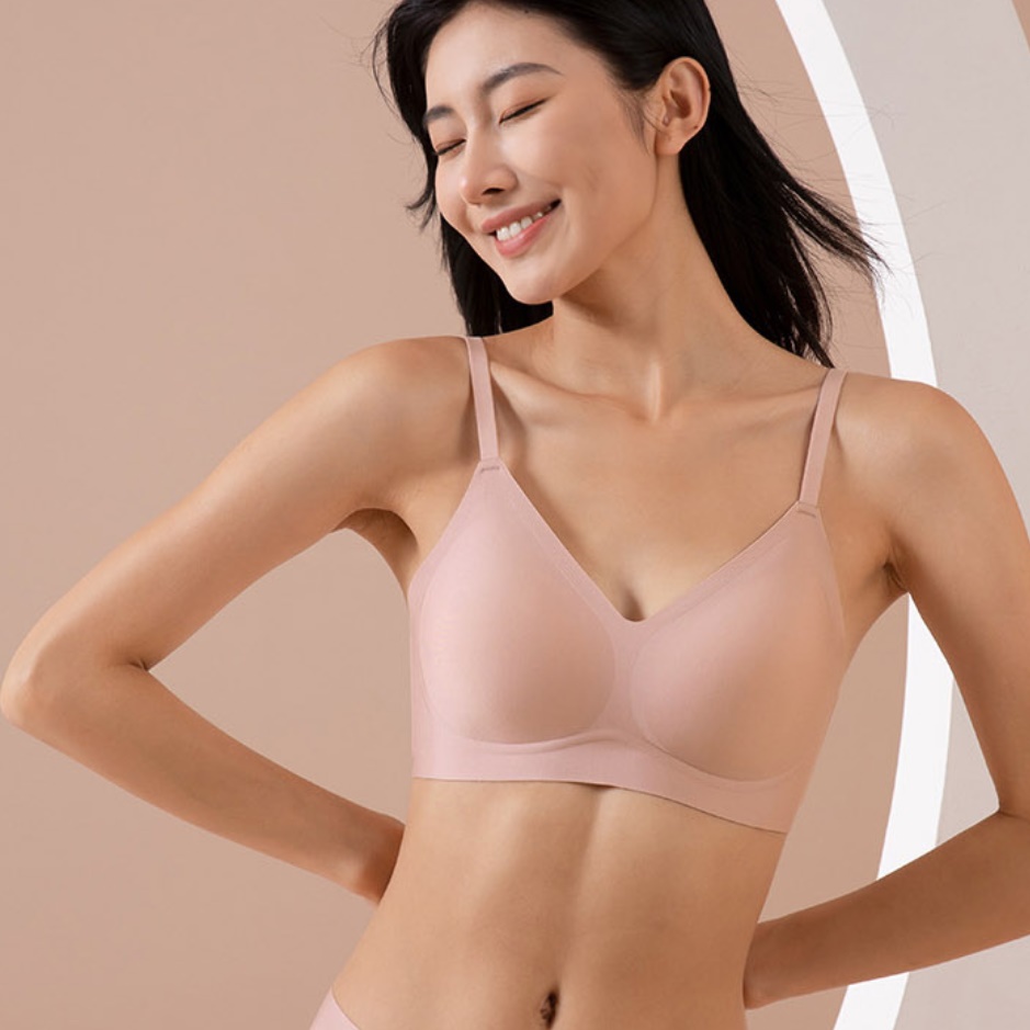 쿨링 브라 시원한 여름용 브라 살색 블랙 부드러운 여름 브래지어 - 상품 이미지