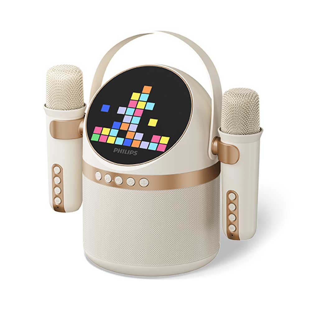 필립스 TAS2509 휴대용 LED 블루투스 노래방 마이크 스피커 - 상품 이미지