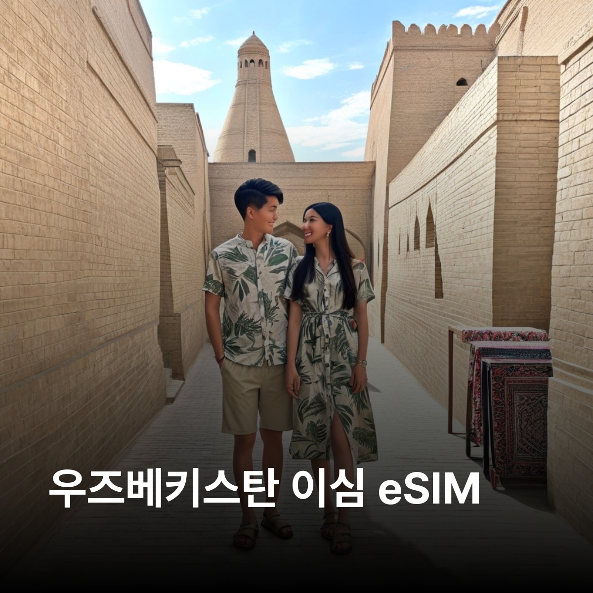 우즈베키스탄 이심 eSIM Claro 타슈켄트 사마르칸트 부하라 히바 누쿠스 이심통 - 상품 이미지