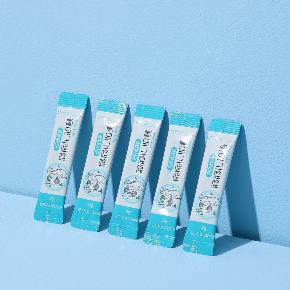 울애기쌩쌩 종합유산균 디어랩스 강아지유산균 프로바이오틱스 장 피부 면역력 30포, 2개