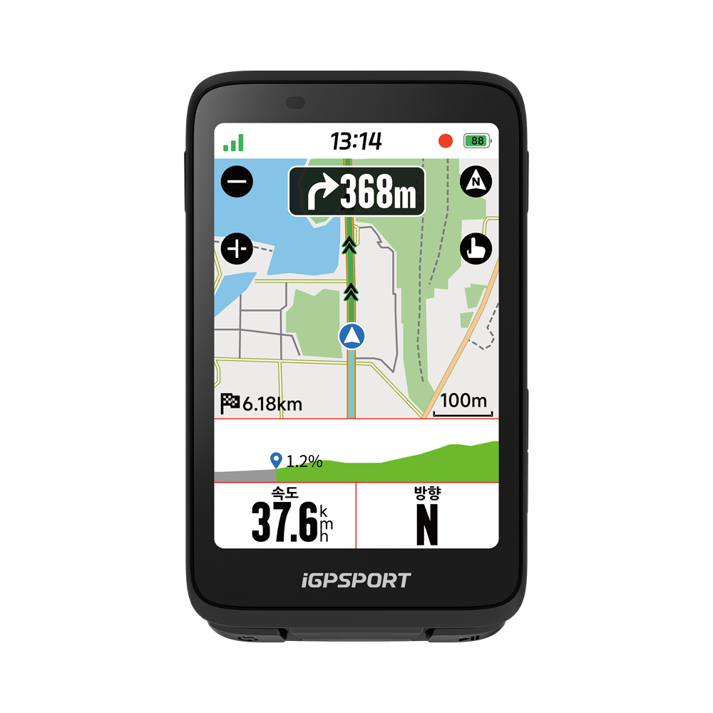 iGPSPORT BiNavi 바이내비 자전거 터치스크린 속도계 내비게이션 GPS 속도계 - 상품 이미지