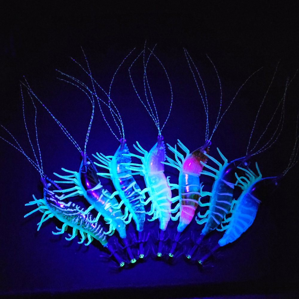 리얼 쉬림프 새우에기 UV 야광 쭈꾸미 갑오징어 한치 에기 80mm 이미지 7