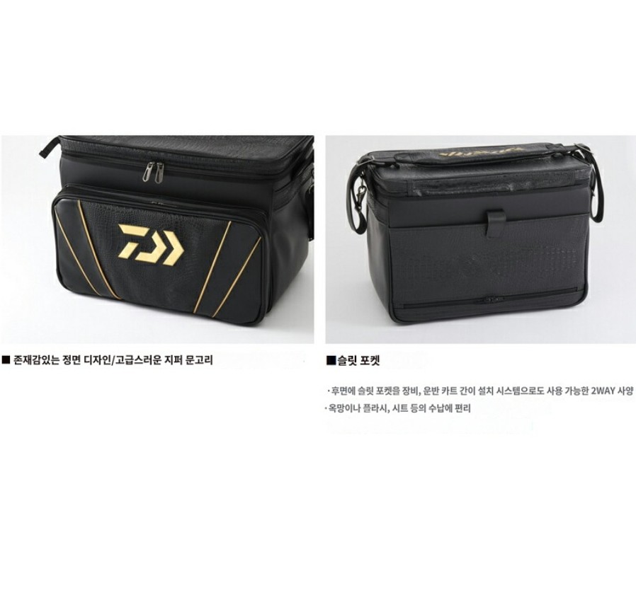 다이와 Daiwa 50 G 낚시 보조 가방 08522069 블랙x레드 - 상세 이미지 3