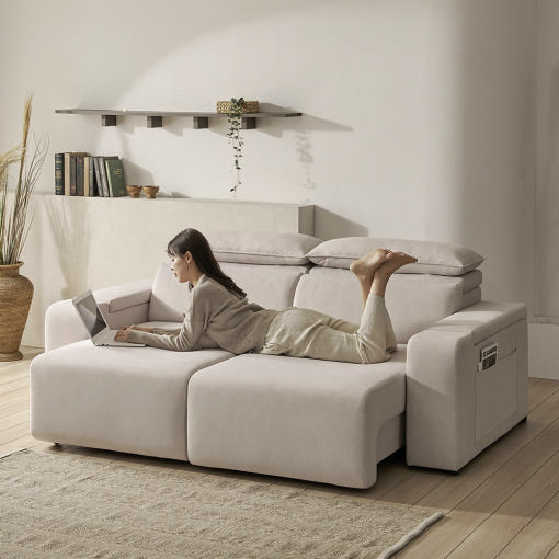 보니애가구 시에나 데이비스 리클라이너 쇼파 3인용