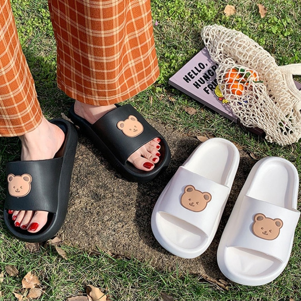 귀여운 윙크곰 슬리퍼 푹신한 여성 사무실슬리퍼 학교 실내화 층간소음 방지