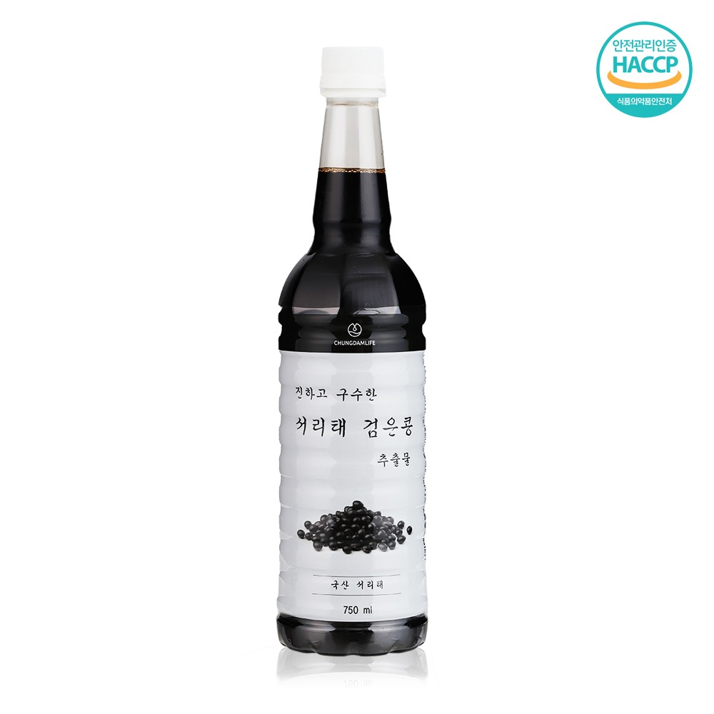 서리태차 검은콩차 추출물 원액 750ml x 6개 농축액 서리태 콩차 물 - 상세 이미지 2