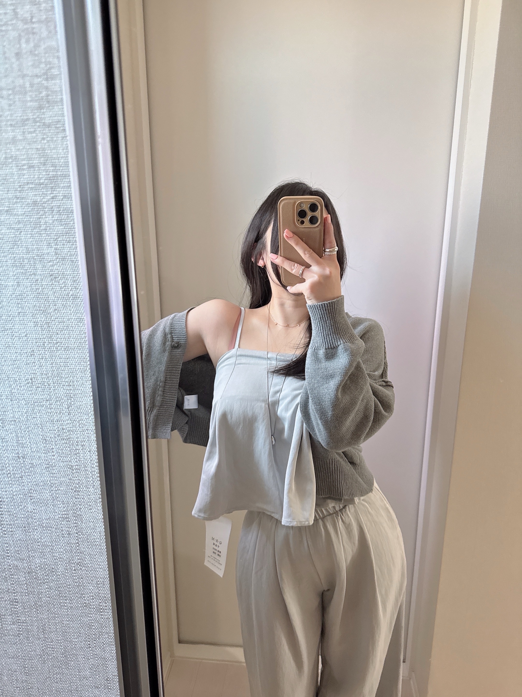 set! 아벨 린넨 핀턱 플레어 나시+밴딩 와이드 슬랙스 팬츠 투피스 세트 4color 상세 이미지 50