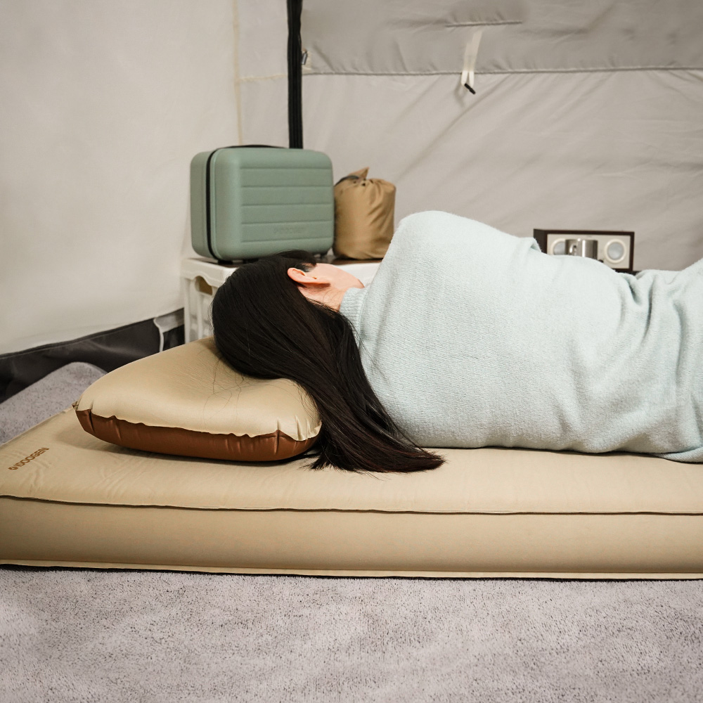 에어필드 캠핑 자충 에어 매트 10cm