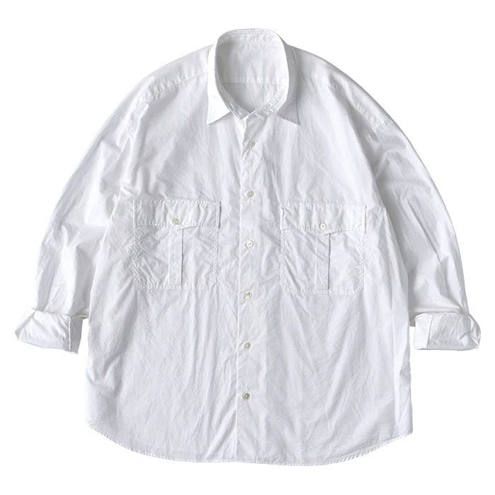포터클래식 PORTERCLASSIC 롤 업 코튼 셔츠 25SS 100795607 2컬러 - 상세 이미지 2