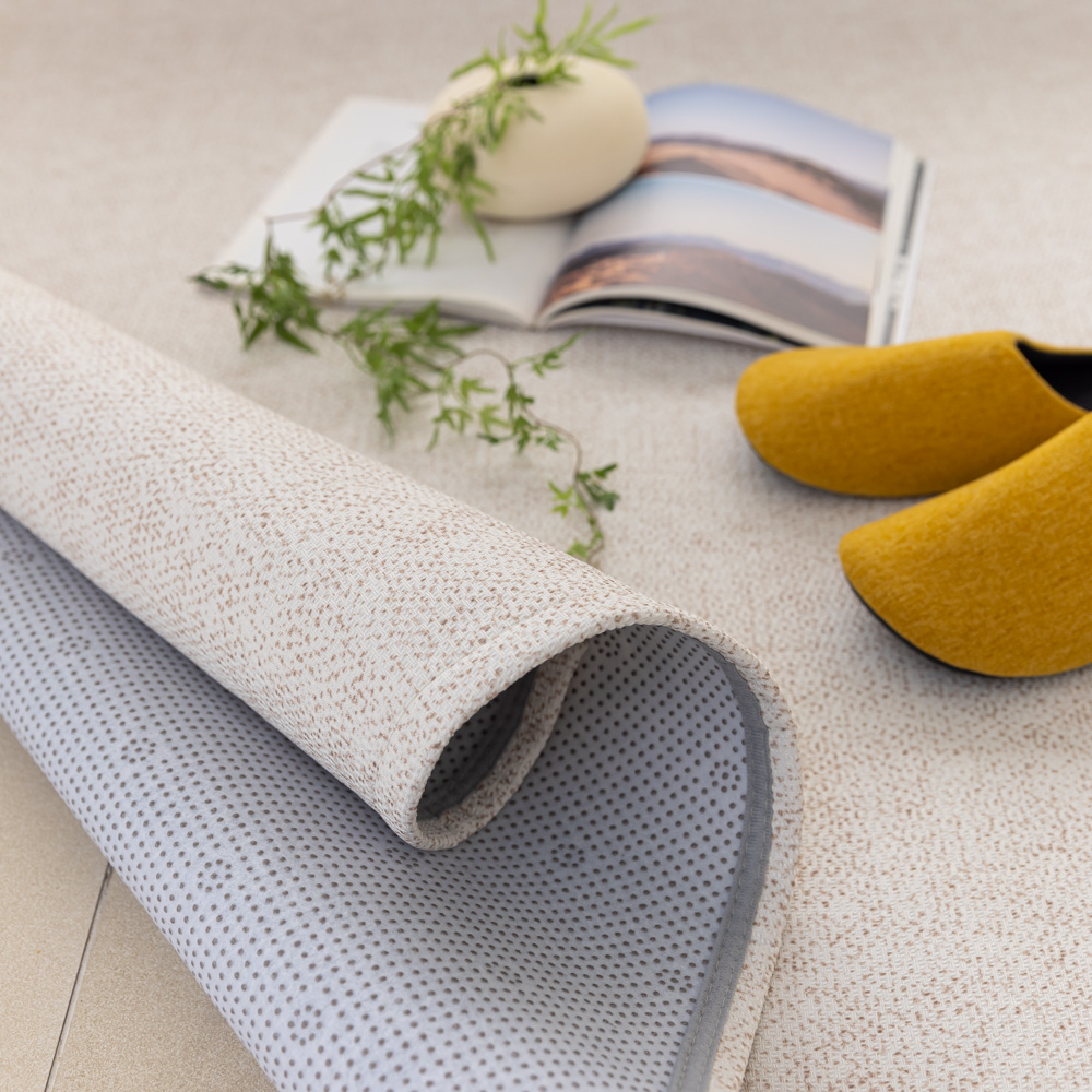 강아지매트 고양이 펫 미끄럼방지 매트 복도 거실 도트 아이보리, 270x200cm