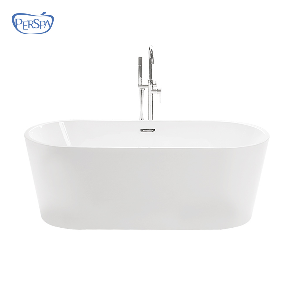 퍼스파 힐링 아크릴 타원형 이동식욕조 1500 설치형 프리스탠딩 전신 욕조