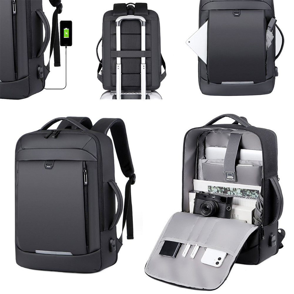 대용량 수납 백팩 17인치 노트북 가방 충전허브 터틀백
