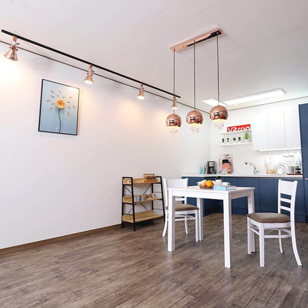 식탁조명 팬던트 식탁등 스터디카페등 3등 W378-3 로즈골드 - 상세 이미지 4
