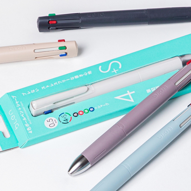 제브라 블렌 4+S 멀티펜 0.5mm 0.7mm 4색 볼펜+샤프 - 상세 이미지 3