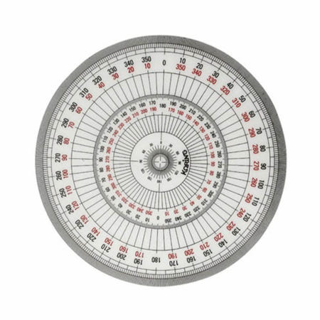 [스피어협력사OEM]전원 분도기 18cm 건축자 측정자