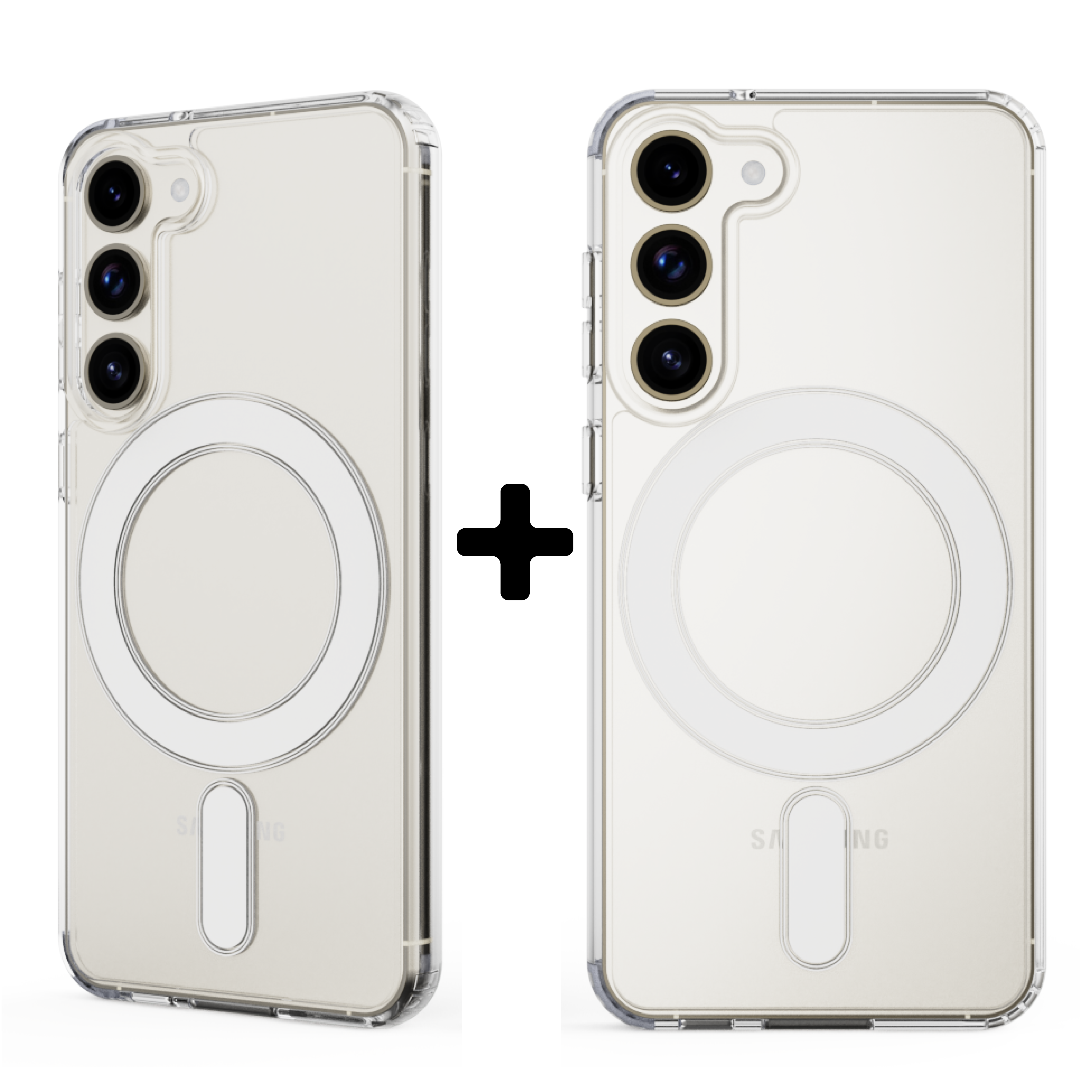 가꼬싶다 강력 맥세이프 케이스 2개입 마그네틱 투명, 갤럭시S25