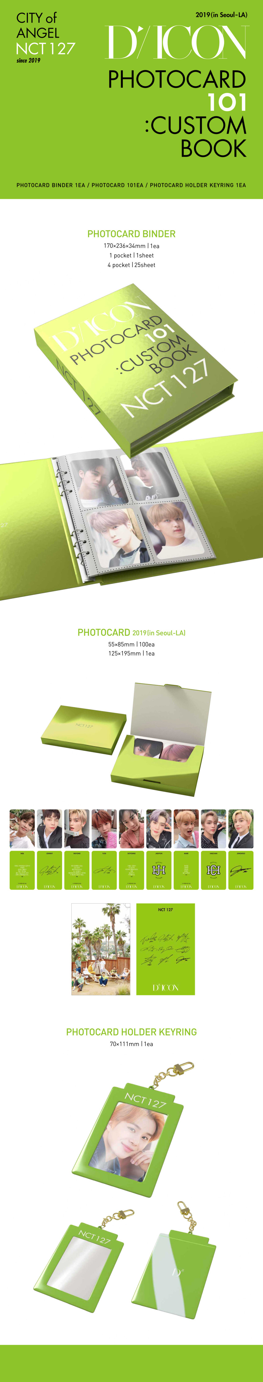 NCT 127 DICON Photocard Book