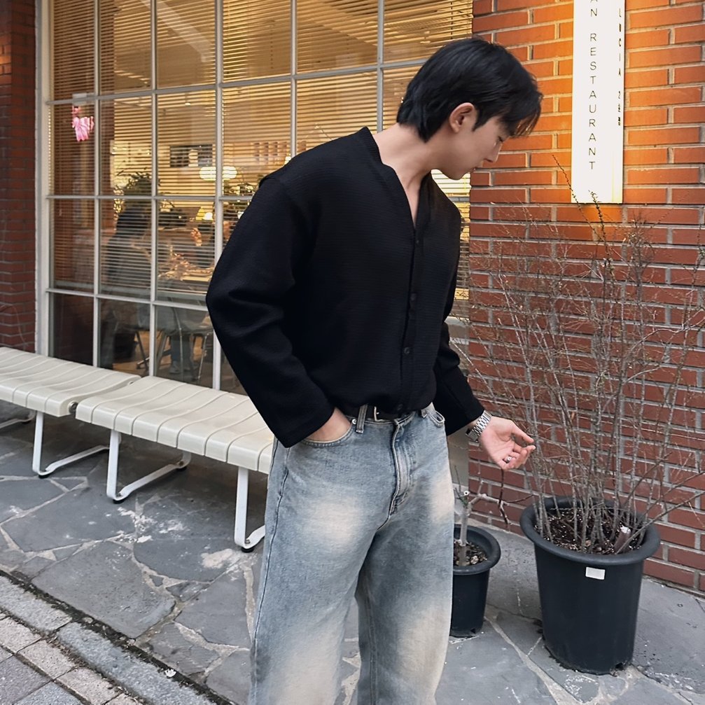 남자봄가디건 남자여름가디건 - 상세 이미지 4