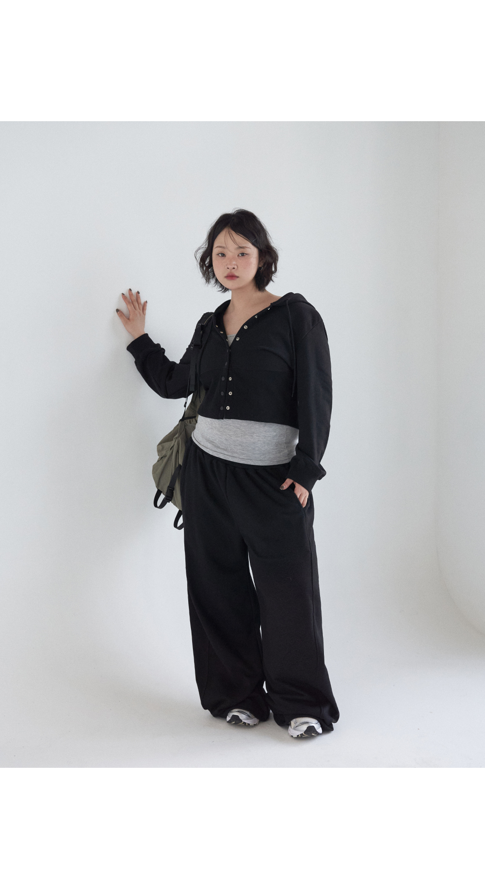 [MADE] 빅사이즈 S-4XL 두아 투웨이 스트링 절개 메가 와이드 쭈리 트레이닝 밴딩 팬츠 상세 이미지 34