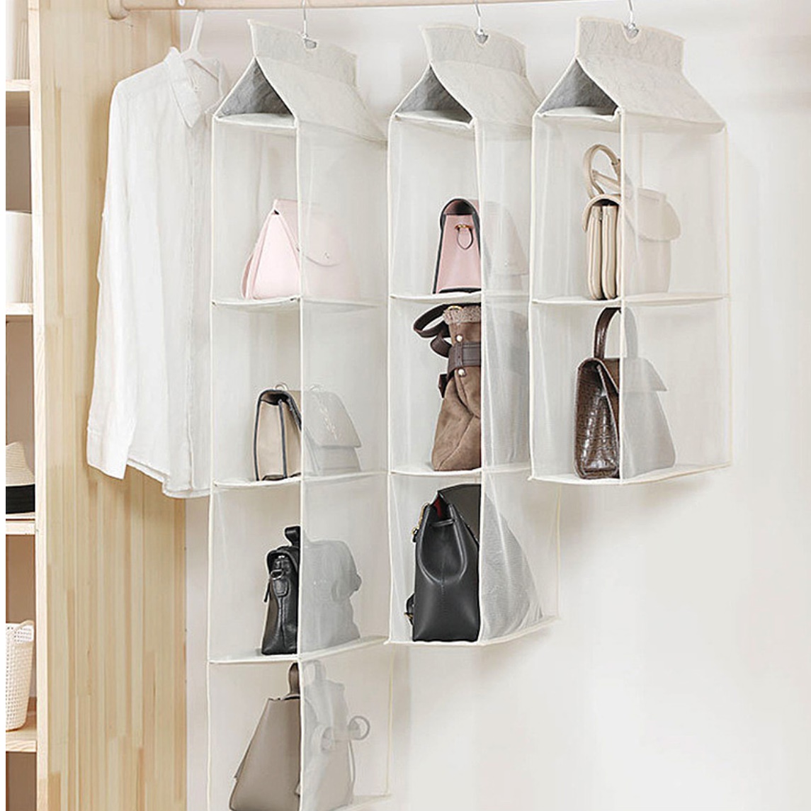 가방 장식장 수납 장식장 3단 인테리어장식장 인형 미니 진열장