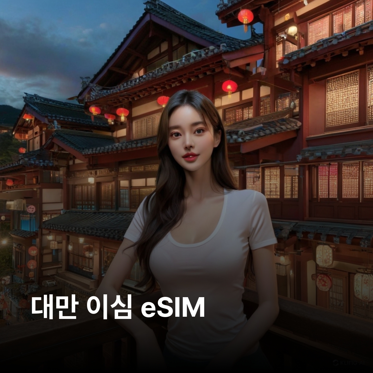 대만 이심 eSIM Chungwa 5G 타이베이 용산사 스린 중정기념당 지우펀 야류 타이중 일월담 아리산 가오슝 이심통 - 상품 이미지