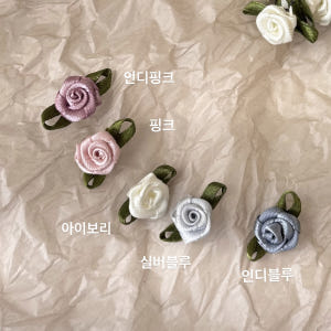 (20개)국산 미니 리본 장미꽃 코사지 5colors P00000070 솔직 후기 | 실제 배치 사진 포함 - 상품 이미지 2