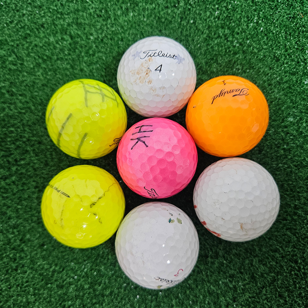 [중고] 로스트볼 B급 컬러+화이트혼합 10구 필드 라운드용 초보 선물