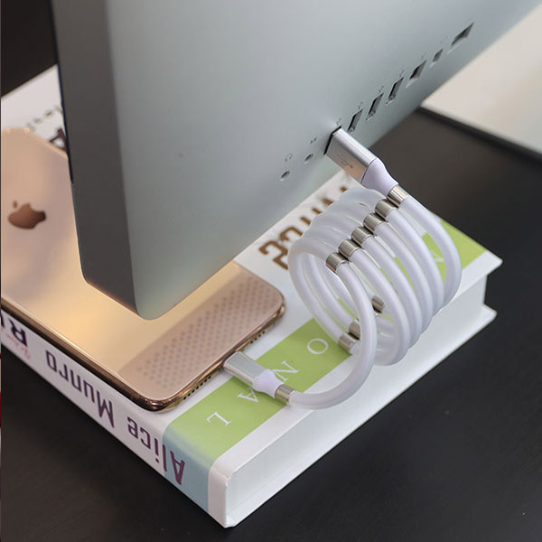 스네이크V3 자석 케이블 갤럭시 폰 태블릿 CTOC 줄꼬임방지 고속 충전 1.8m