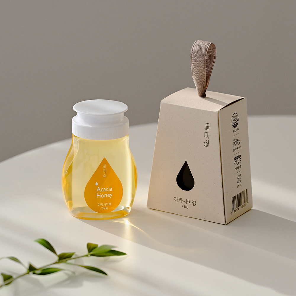 꿀마실 국내산 자연 벌꿀 250g 아카시아꿀 튜브꿀 돌잔치 결혼식 답례품