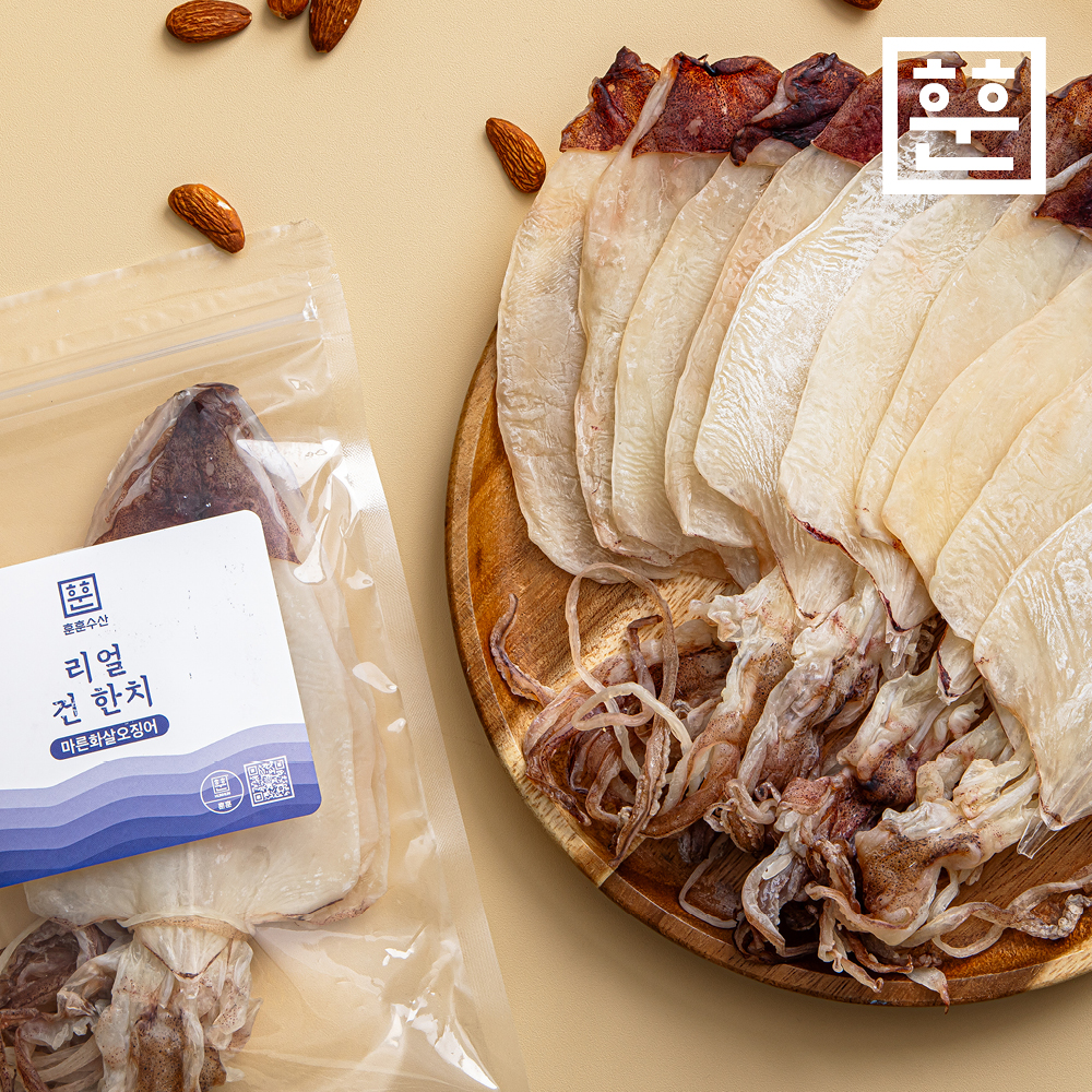 훈훈 반건조 건한치 마른 안주 오징어 건어물 이미지 7