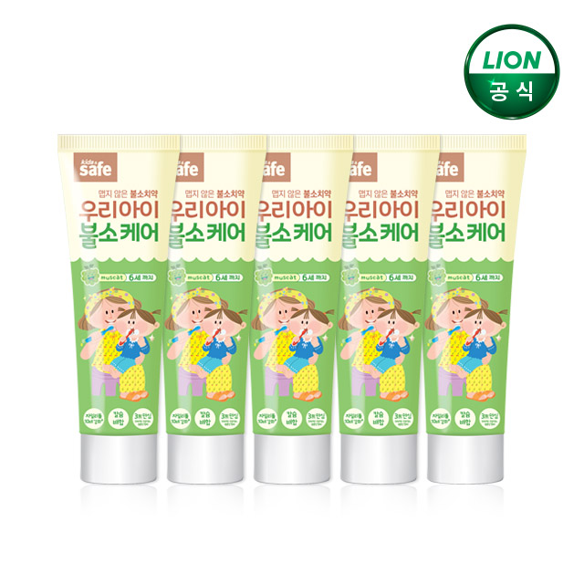 키즈세이프 우리아이 불소케어 치약 60g 5개 - 상품 이미지