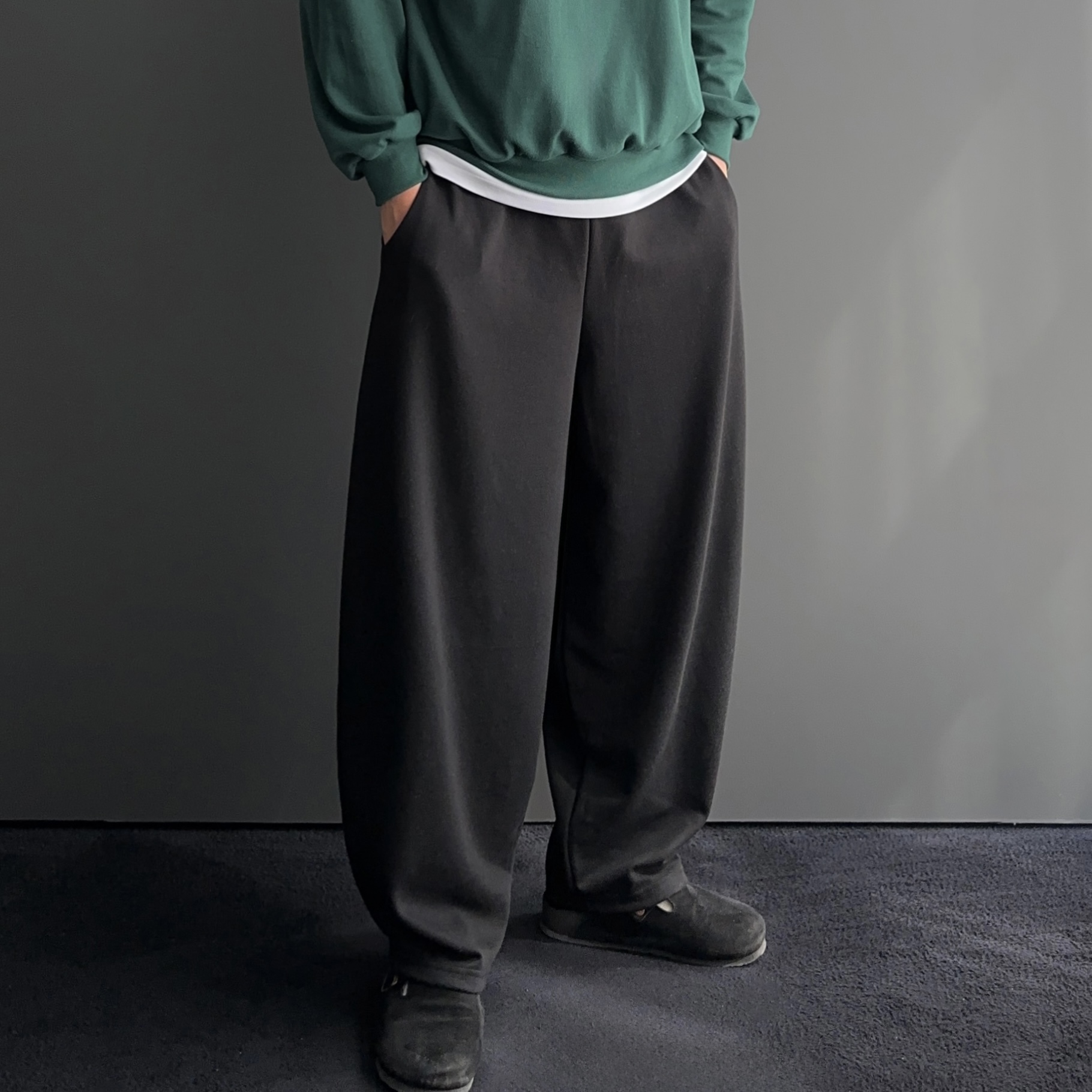 1+1 벌룬팬츠 스웻팬츠 남자와이드트레이닝팬츠 - 상세 이미지 4