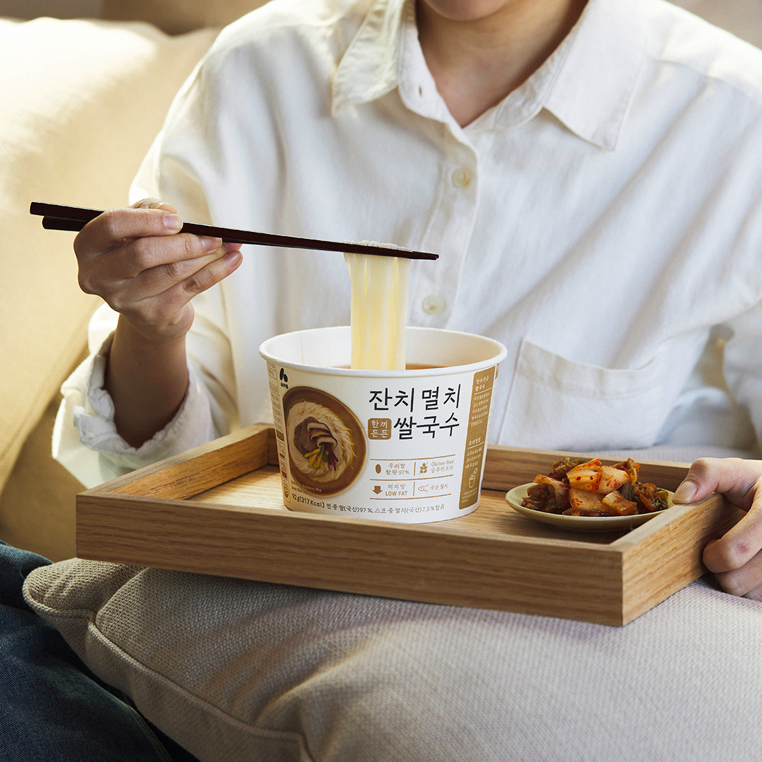 [네이처빌] 97% 쌀로 만든 글루텐프리 한끼든든 쌀국수 혼합 12개입 (멸치3+얼큰3+미역3+우동3)