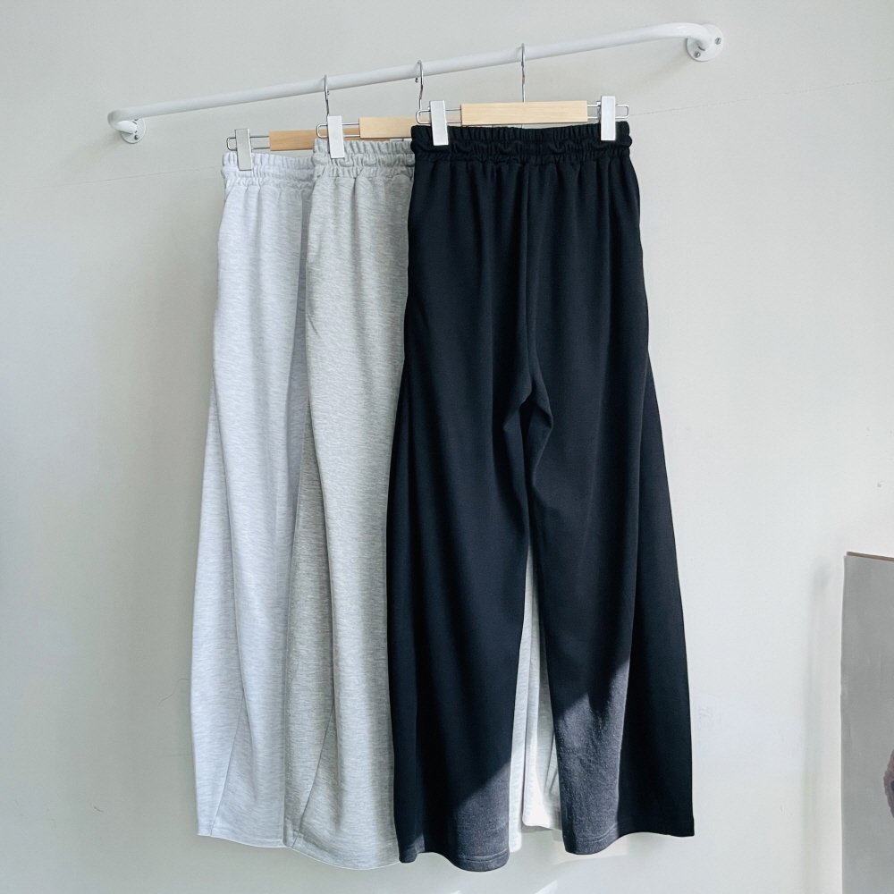 여자 벌룬팬츠 절개 와이드팬츠 스웻 항아리바지 통바지 - 상세 이미지 2