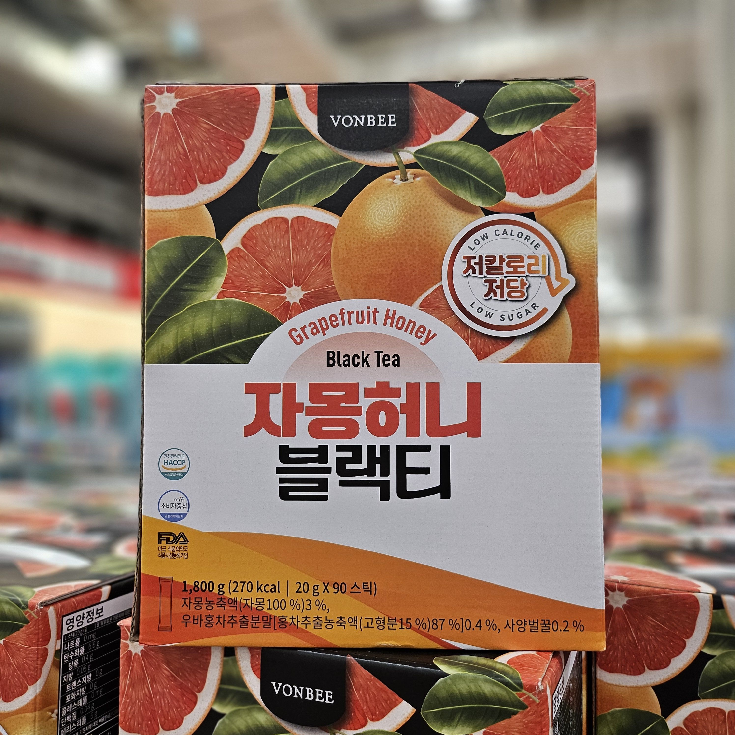 본비 자몽 허니 블랙티 자몽티 저당 홍차 90개 코스트코 - 상품 이미지