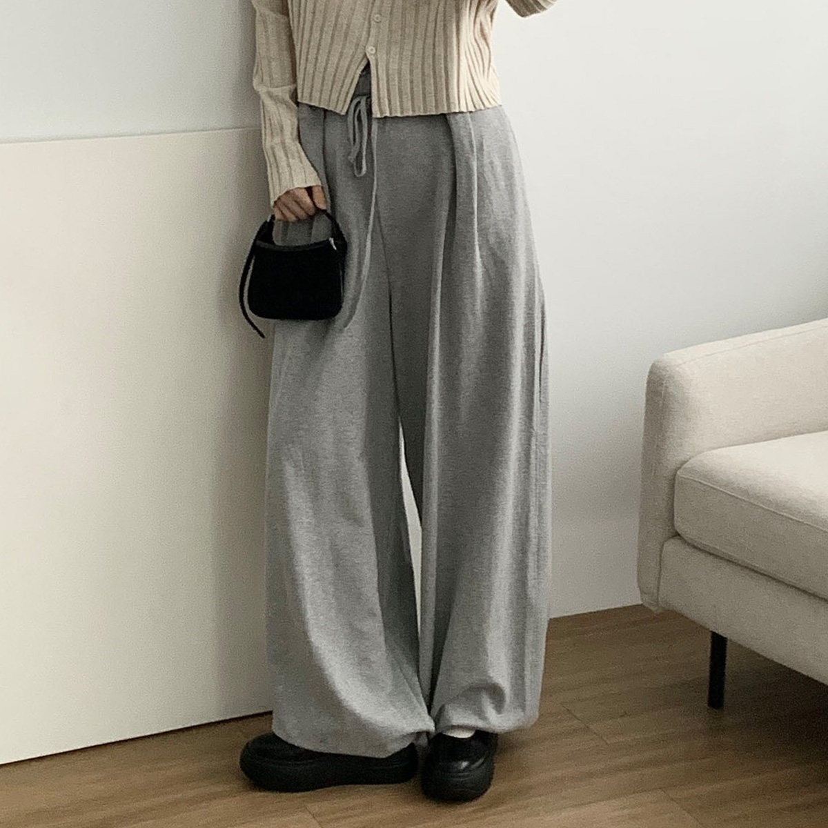 [당일발송] 아웃핏 벨트 조거 썸머 투웨이 와이드팬츠 (2c)