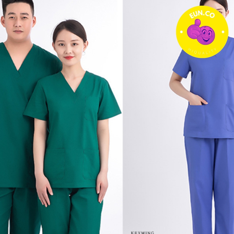 간호사 수술복세트 물리치료 유니폼 병원 상하세트 스크럽복 - 메인 이미지