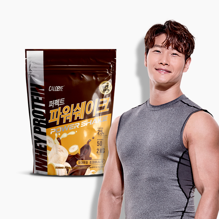 칼로바이 퍼펙트 파워 쉐이크 포대유청 김종국 프로틴 단백질 초코바나나맛, 2kg, 1개