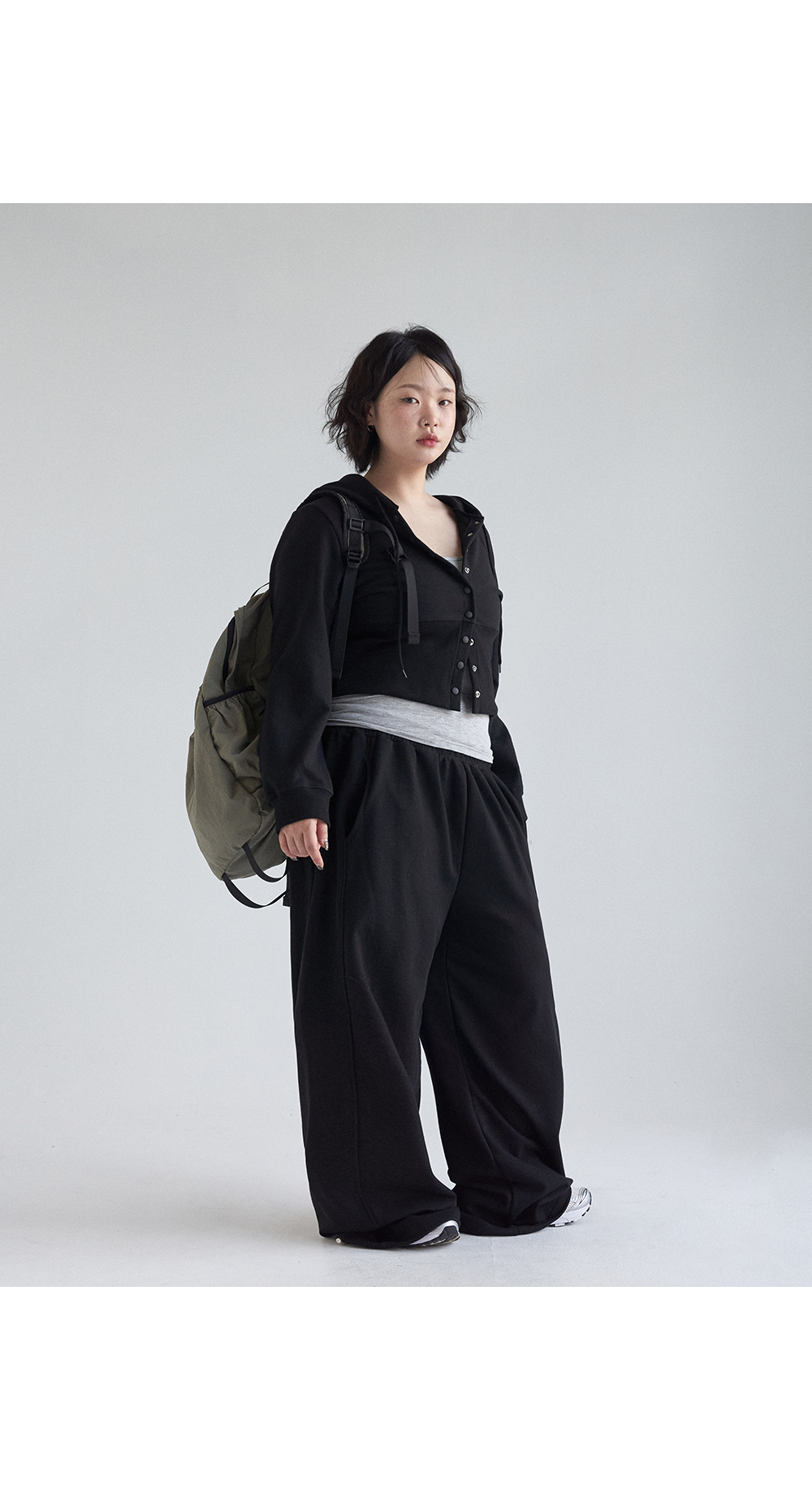 [MADE] 빅사이즈 S-4XL 두아 투웨이 스트링 절개 메가 와이드 쭈리 트레이닝 밴딩 팬츠 상세 이미지 33