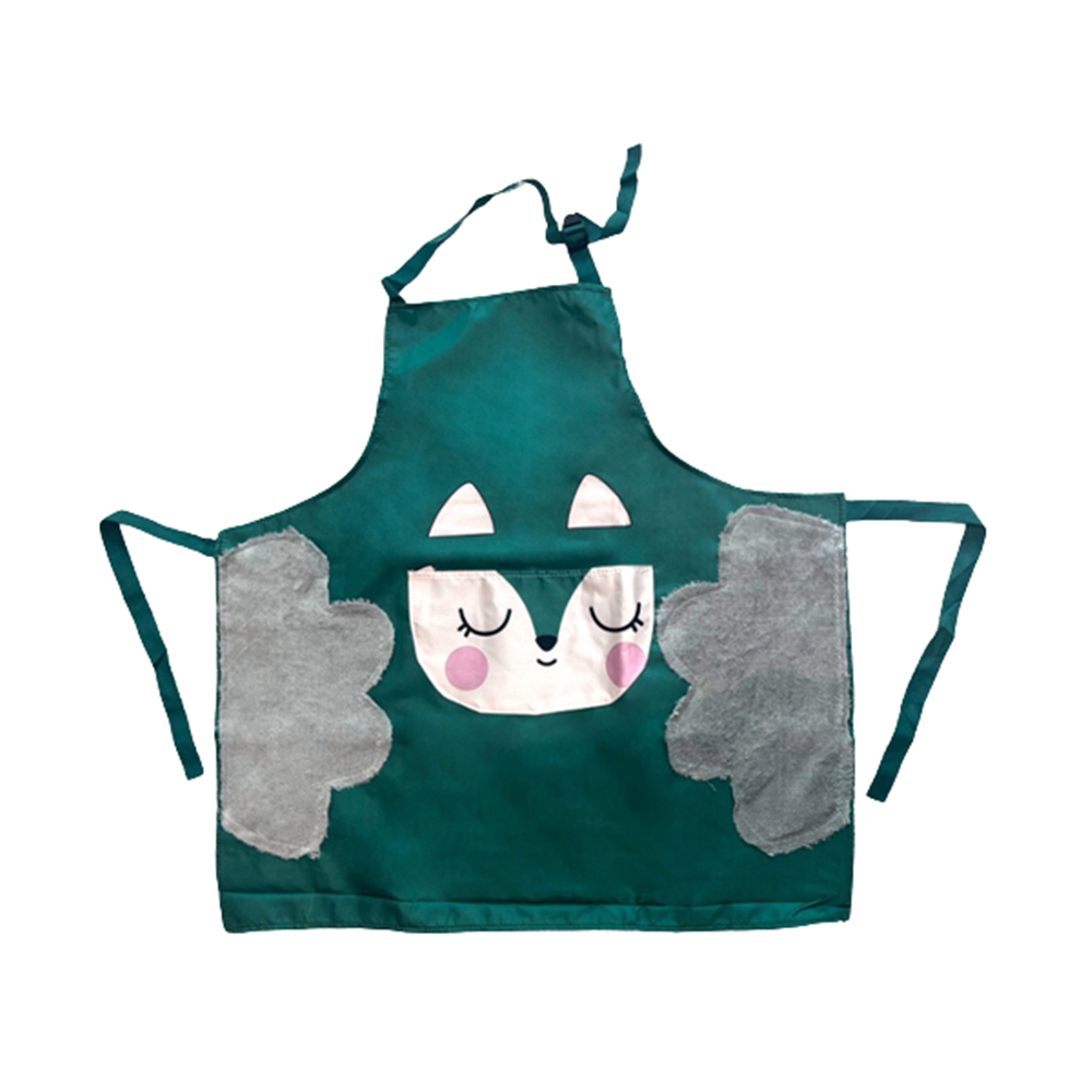 캐릭터 방수 앞치마 행주 길이조절 극세사타월 부착