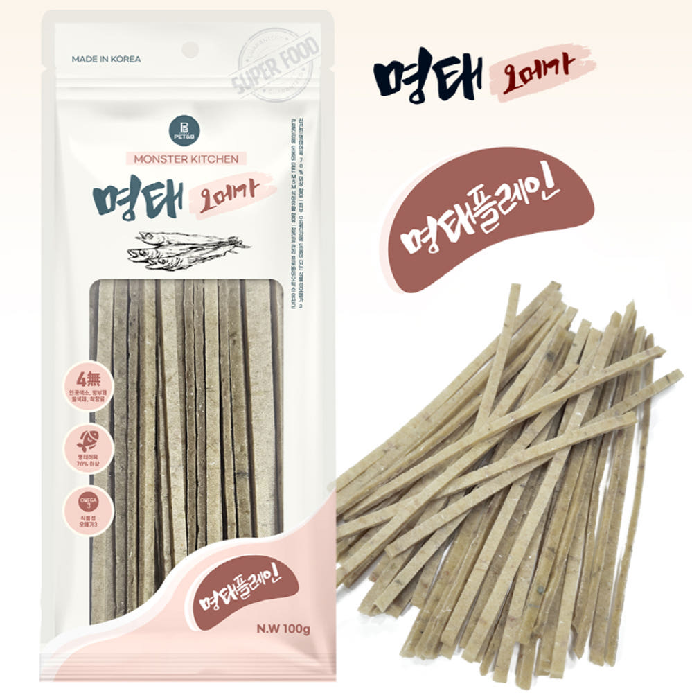 명태오메가 100g 강아지간식 반려동물용 간식 영양과 기호성을 겸비한 제품 이미지 7